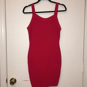 Hot Miami Styles red hot bandage dress, size small